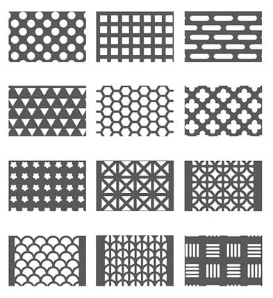 Hole shape for perforated metal product