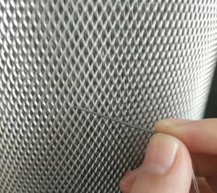 Microporous expanded metal mesh