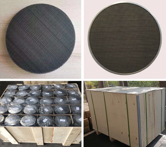 Black Wire Cloth Extruder Screen-black woven wire mesh cloth-black Iron wire cloth-low carbon steel wire mesh